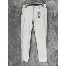 Rhone Commuter Slim Pants Mens 30 Smoked Pearl Grey Flex-Knit 100036 NEW