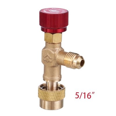 Elitech Refrigerant Service Charging Shut Off Valve 5/16'' Adapter For R32 R410a
