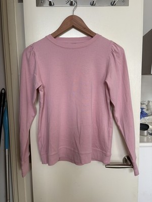 Hush Emily Puff Sleeve Jersey Top Mauve / Pink Size XS UK 8 / 10 BNWT RRP £39