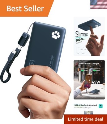 Lightweight 45W Fast Charging Mini Battery Pack for College Students & Travelers