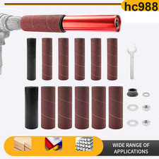 1''& 1-1/2'' Spindle Sander Hand-Held Rubber Sanding Drum For Drill Rotary Tool