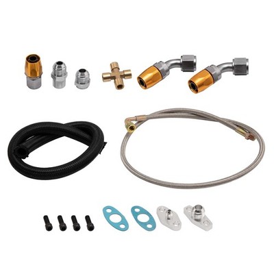 Turbo-Ölzufuhr- und -Ablass-Rücklaufschlauch-Kit mit Armaturen für Ford Falcon