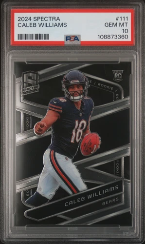 2024 PANINI SPECTRA #111 CALEB WILLIAMS ROOKIE RC PSA 10