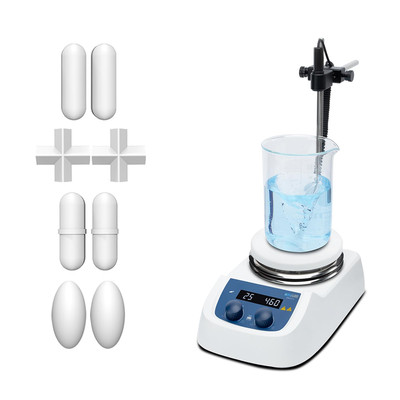 280  5 Inch LED Digital Hotplate Magnetic Stirrer with Ceramic Coated Stainless 
