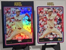 Mick Abel Black Foilboard + Base #251 2025 Topps Archives PHILADELPHIA PHILLIES