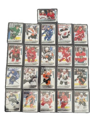  2018-19 upper deck young guns Lot of 21 series one and two mix no doubles