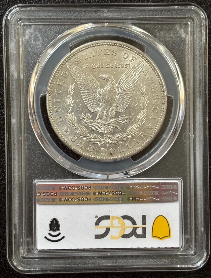 1894 S Morgan Silver Dollar PCGS AU50 Semi Key Date-GOLD SHIELD (#738) - Image 3 of 4