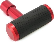 4" Alloy T Handle Gear Shift Knob, Heavy Manual Car Gear Stick Shif Color: Red