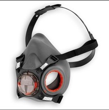 JSP Force 8 Half Mask Respirator PressToCheck P3 Filters Reusable EN140 PPE UK