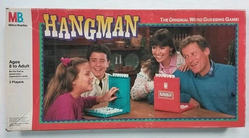 Hasbro Hangman Board Game No.04623 Vintage Milton Bradley