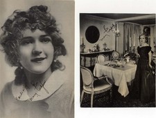 ACTRESS Mary Pickford AUTHENTIC autographs, book page & magazine page signed