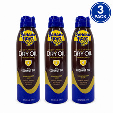 Banana Boat Deep Tanning Dry Oil Spray SPF 4 - 6 oz - 7 Pack Bundle Exp 02/28