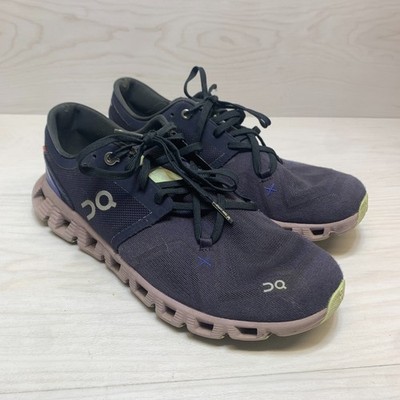 On Cloud X 3 Sneakers Womens Size W10.5 Midnight Heron Low Top Running Shoes