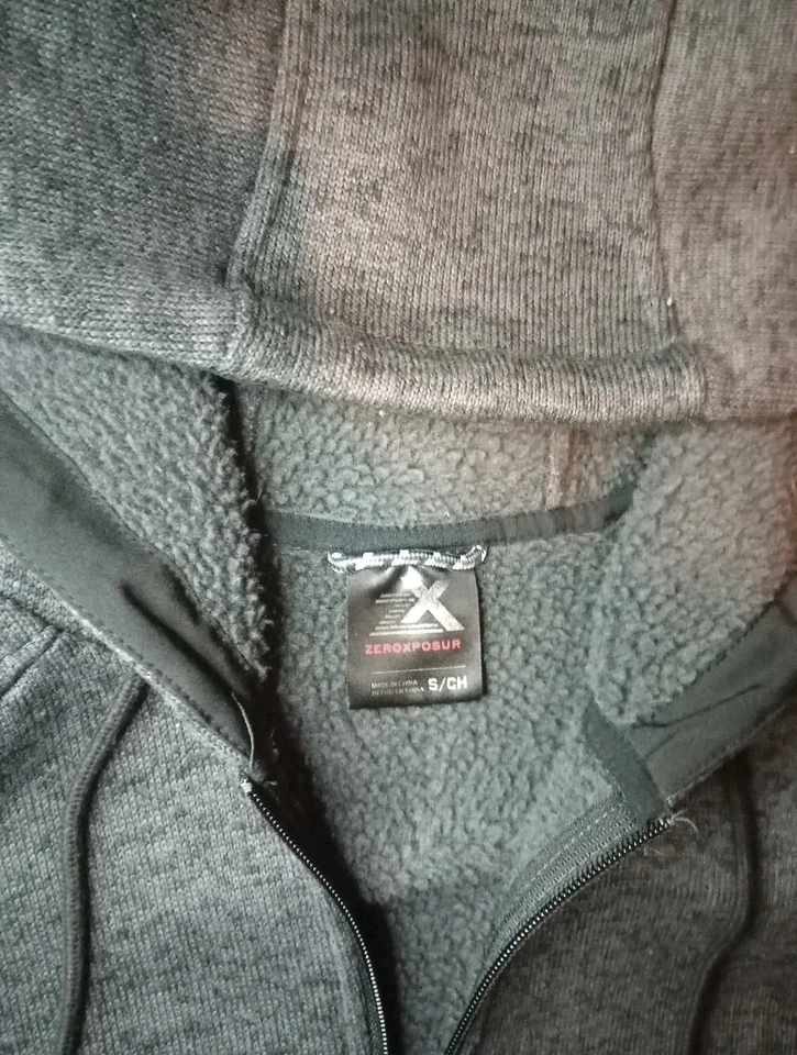 Slate Hooded Zip Sweater, Zeroxposur Size S - Image 2 of 4