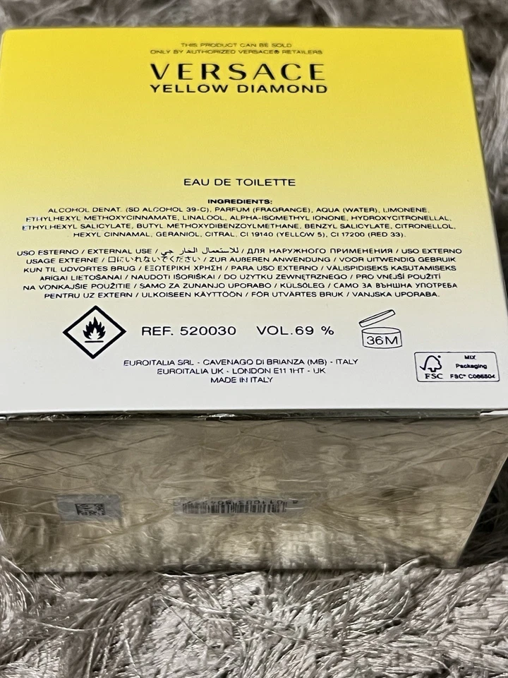 范思哲黄色钻石淡香水50毫升 — 第 4/4 张图片