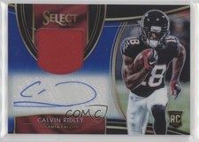 2018 Select Rookie Signature Memorabilia Blue Prizm 34/35 Calvin Ridley Auto i2b