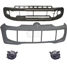 Set Stoßstange vorne grundiert+Nebel+Zubehör für VW Up! Bj. 11->>