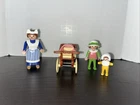 Vintage Playmobil Victorian Dollhouse Mansion #5502 Carriage Set No Baby