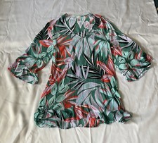 Anne Cole swim cover up Floral Dress Med Large
