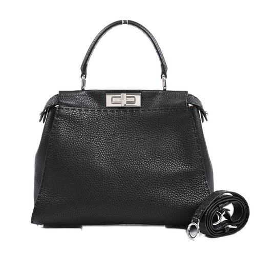FENDI Peekaboo Medium 8BN290-QOJ HANDBAG / black unisex