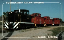 Southeastern Railway Museum Locomotive No. 2 Train Postcard Duluth GA