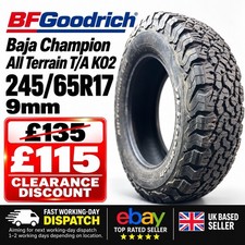 245/65R17 BFGoodrich Baja Champion All Terrain T/A KO2 (9mm Tread)