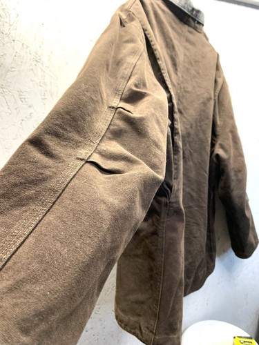 Vintage Heavy Duty Carhartt Coat Men's Size 2XL Brown Sherpa Lined RN 14806 - Picture 14 of 16