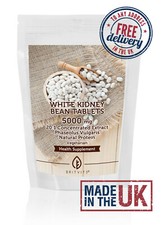 White Kidney Bean 5000mg Tablets Natural Protein - Pack of 500 BULK