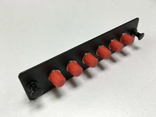 LGX FC Adapter Panel 6 Ports w/6 FC Simplex Singlemode Adapters Black