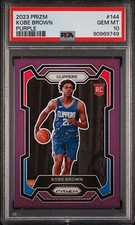 Kobe Brown 2023 Prizm Purple Rookie /99 PSA 10 #144 POP 2
