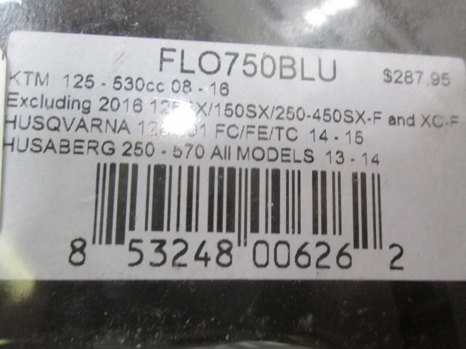 FLO MS BLUE ALUMINUM RADIATOR BRACE SET - KTM 08-16 HUSQ 14-16 HUSA 13-14 - Image 4 of 4