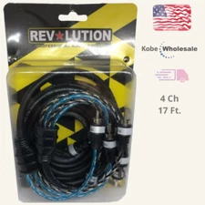 Audio RCA Interconnect Cable 4 Channels 17ft