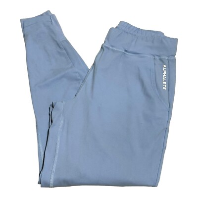 Alphalete Premium Jogger Sweatpants Women’s S Light Blue High Rise Stretch  - Main Image