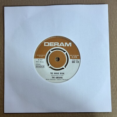 The Gibsons - The Magic book/ You know I need your - Original UK Deram 7''-DM 119