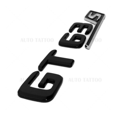 1 BLACK R63 + 4MATC REPLACEMENT FOR MERCEDES REAR TRUNK EMBLEM BADGE