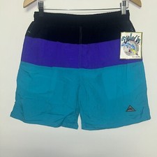 Vintage 1990  s BB Surf Multi-Color Shorts, Deadstock NWT, Size Medium