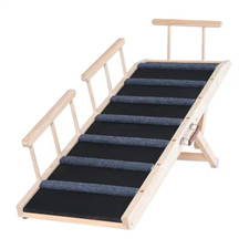 Dog Ramp, Folding Pet Ramp for Bed, Adjustable Dog Ramp for Small, Large Old Dog