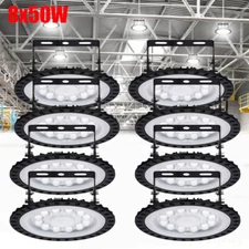 8x50W UFO LED High Bay Light Workshop Lights Warehouse Commercial Lighting Lamp