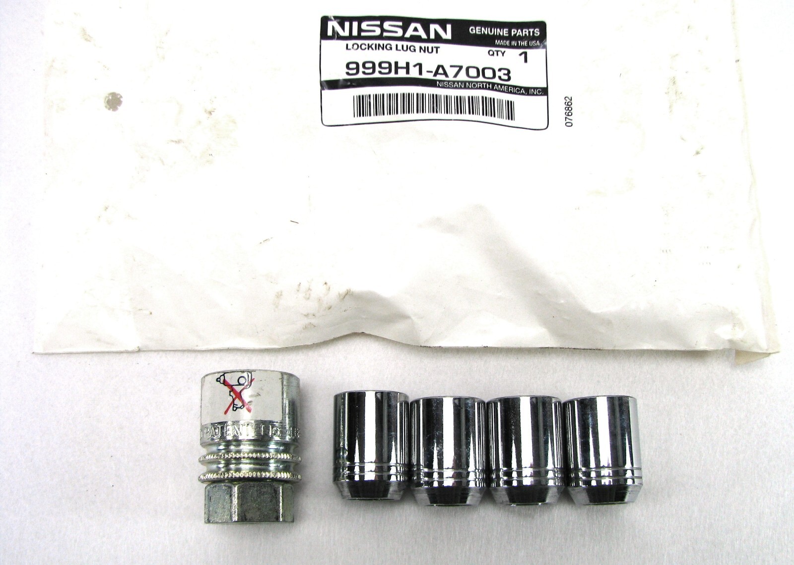 NISSAN Locking Lug Nut Set 999H1A7003 Wheel Rim Security Antitheft