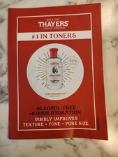 Thayers Alcohol-Free Facial Toner Pad Sample With Witch Hazel 1 Pre-Soaked Pad