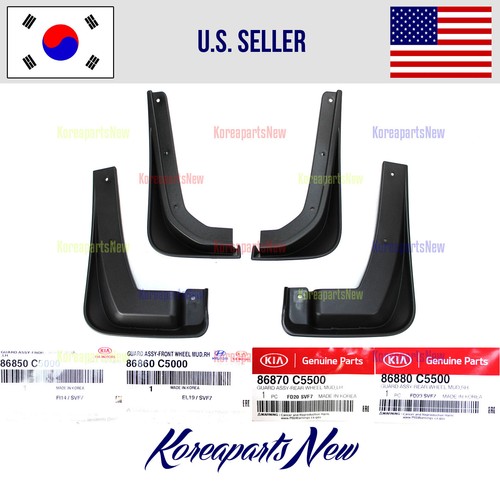OEM Front & Rear Splash Guards / Mud Flaps For 2021-2023 Kia Sorento - Set Of 4