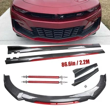 Front Bumper Lip Spoiler Splitter Carbon Fiber For 2015 Chevrolet Camaro
