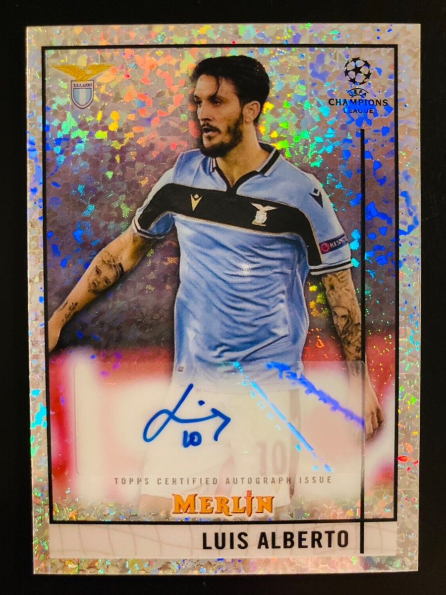 2020-21 Topps Merlin Chrome UCL Luis Alberto Auto speckle