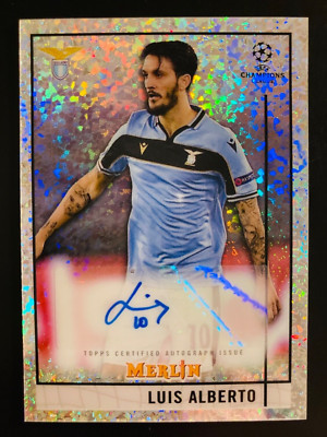 2020-21 Topps Merlin Chrome UCL Luis Alberto Auto speckle