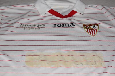 Maillot Officiel Sevilla FC Supercopa 2007 Vs AC Milan – Joma – Taille S