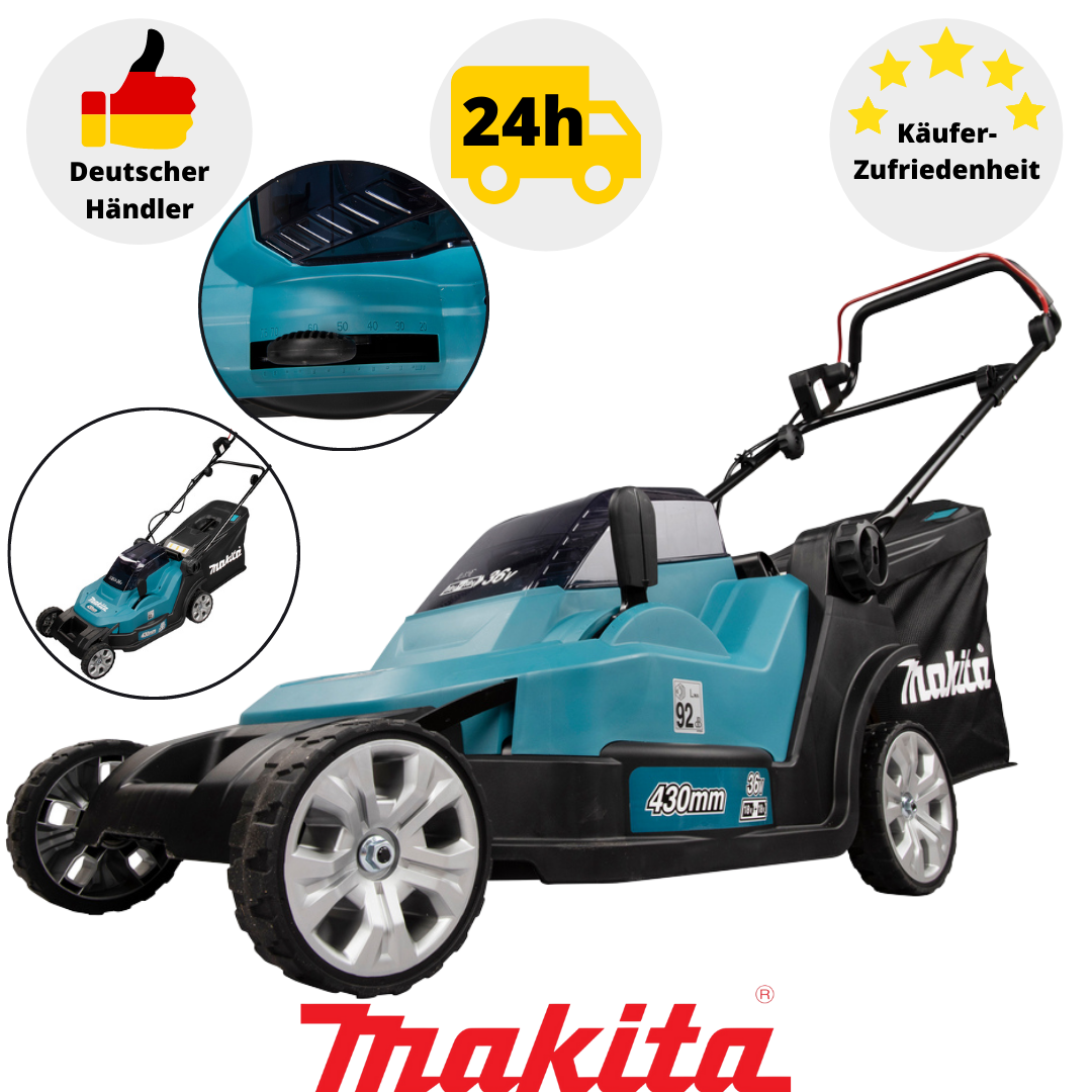 Makita DLM432Z AkkuRasenmäher Rasenmähen Schneiden Sammeln Mulchen