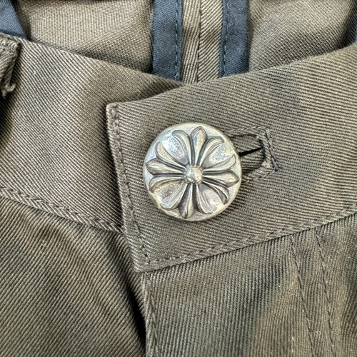 Jeans Chrome Hearts Cheetah Cross Patch in marrone prezzo consigliato £ 10000 * - Foto 12 di 24