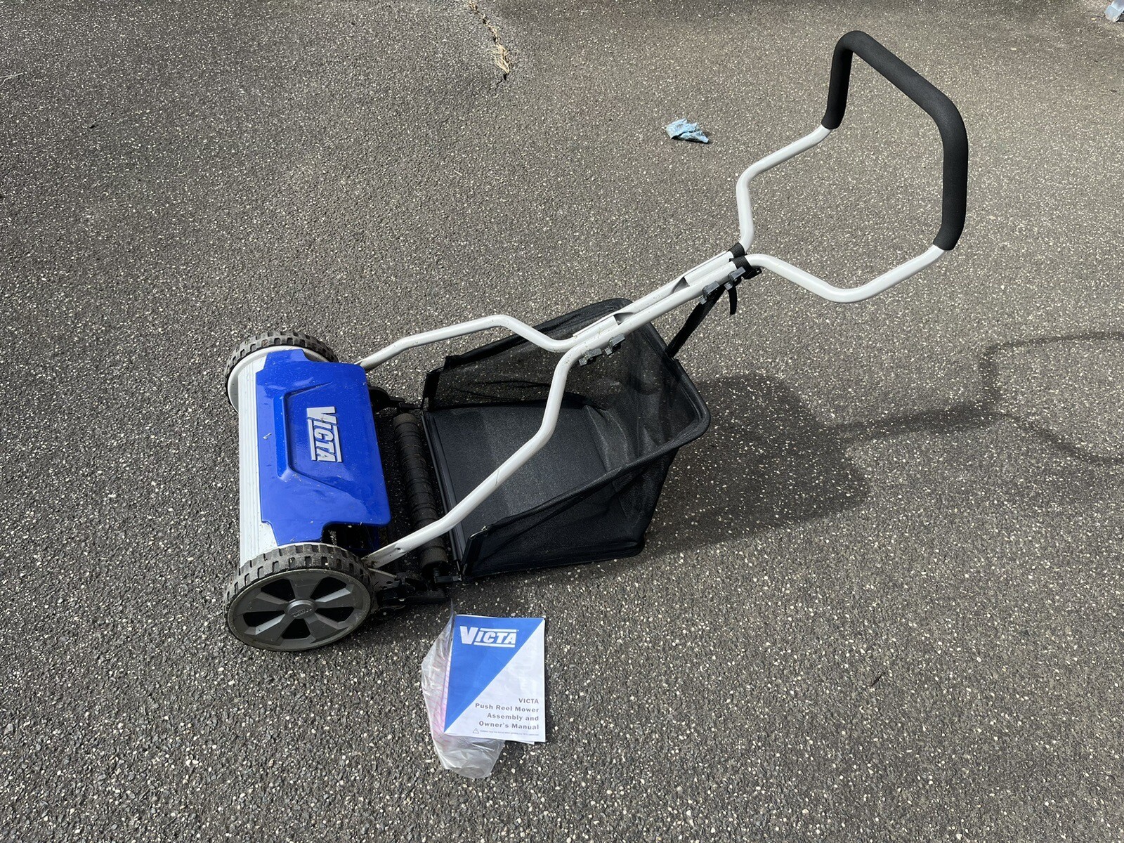 VICTA™ 16" Push Cylinder Lawn Mower + Catcher eBay