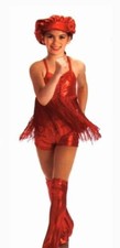 Dance Costume Locomotion 3pc Set RED Adult Large Shake It Up Go Go New