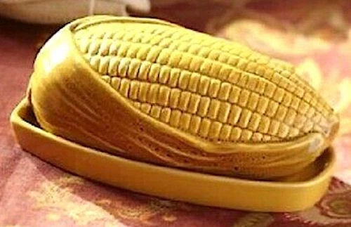 NWT Pottery Barn Indian Corn Lidded Butter Dish New in Original Box - Image 2 of 2